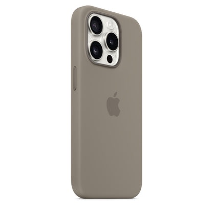 Apple • Coque en silicone avec MagSafe pour iPhone 15 Pro • Argile