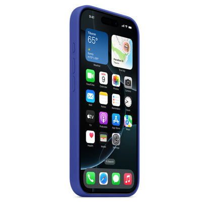 iPhone 16 Pro Coque en Silicone avec MagSafe • Outremer