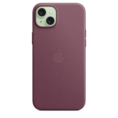 Apple Coque en tissage fin avec MagSafe pour iPhone 15 Plus • Mûre