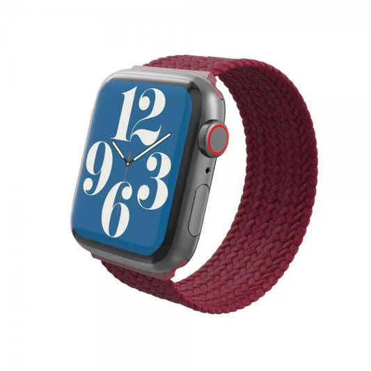 Gear4 Bracelet tressé pour Apple Watch • 42/44/45 • Rouge Bordeau • M