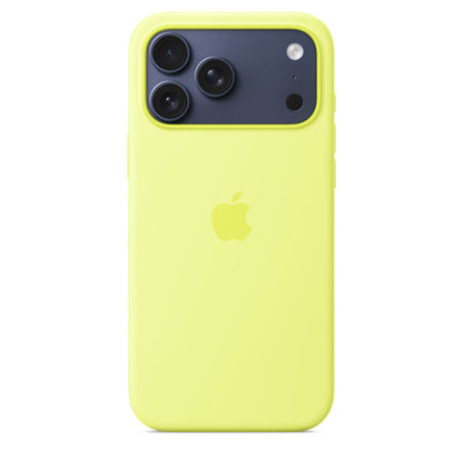 Coque en silicone avec MagSafe pour iPhone 17 Pro Max - Neon Jaune
