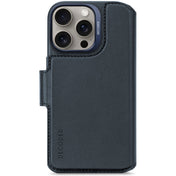 Decoded • Etui Portefeuille amovible pour iPhone 16 Pro • Bleu Marine