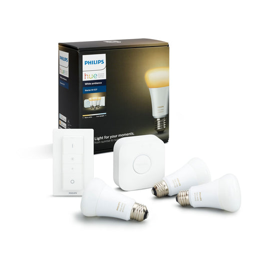 Philips Hue (E27) White Ambiance • Kit de démarrage