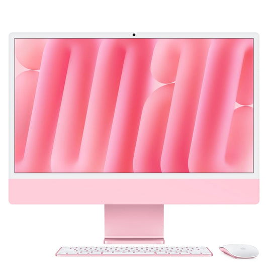 iMac 24 pouces avec écran Retina 4,5K: Puce Apple M4 avec CPU 8 cœurs et GPU 8 cœurs, 256 Go SSD - Rose