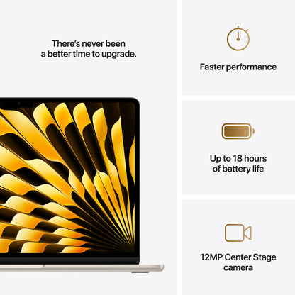 MacBook Air 13" M4 10C/24GB/512GB/GPU10C • Suisse-Français • Lumière Stellaire