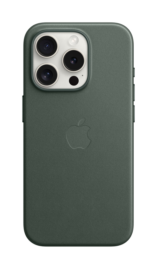 Apple Coque en tissage fin avec MagSafe pour iPhone 15 Pro • Chêne Vert