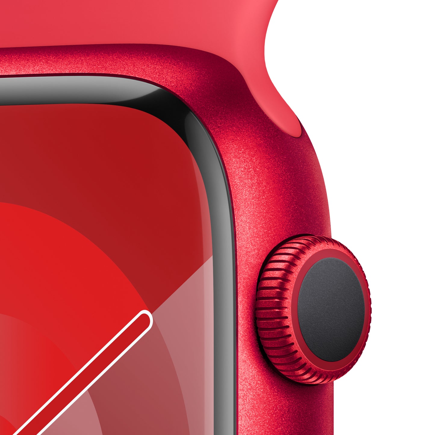 Apple Watch Series 9 • 45mm Rouge • Bracelet Sport (PRODUCT)RED M/L