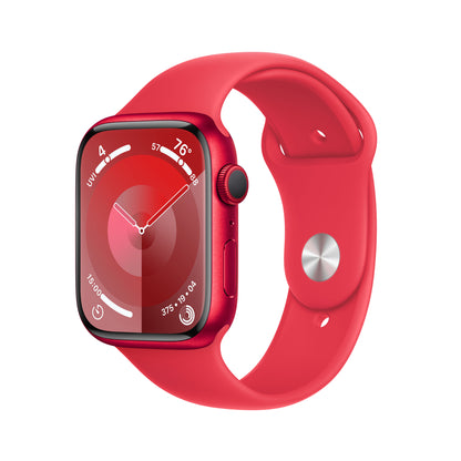 Apple Watch Series 9 • 45mm Rouge • Bracelet Sport (PRODUCT)RED M/L