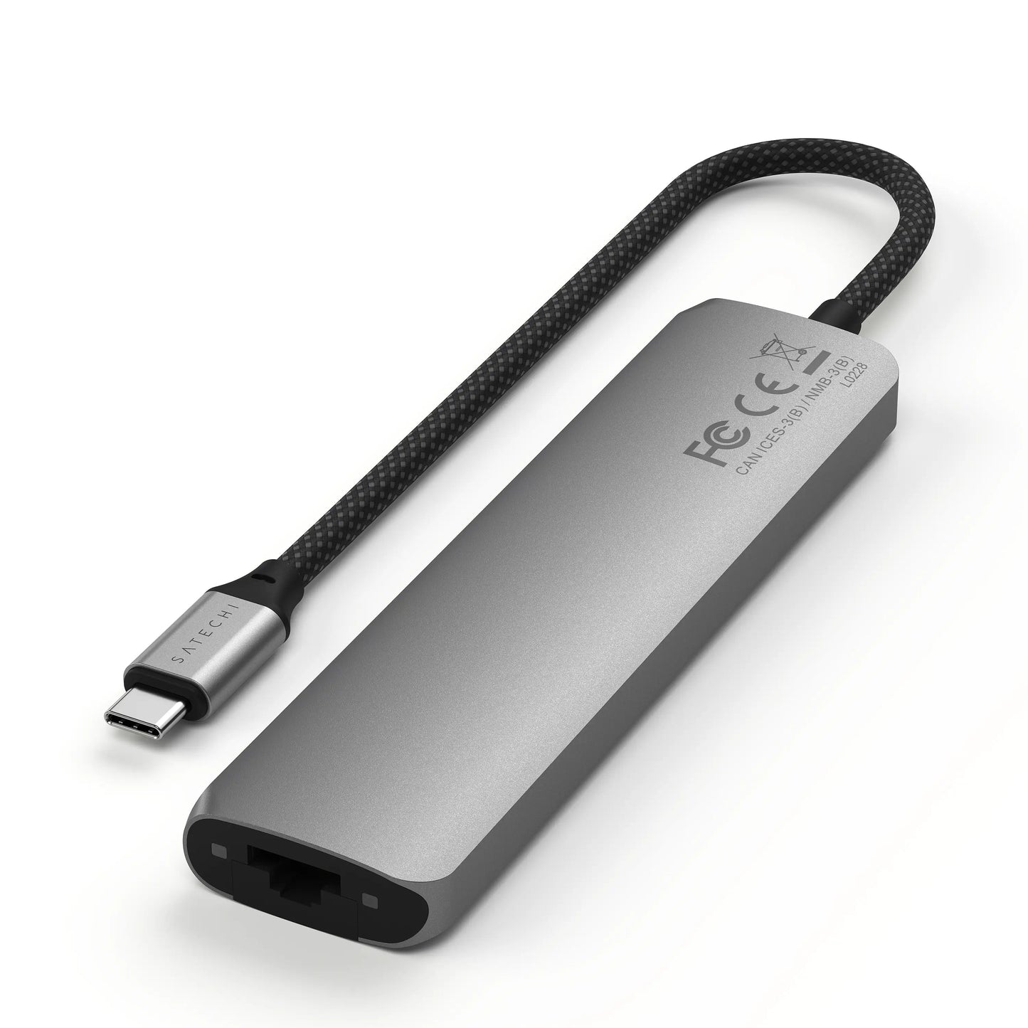 Satechi Adaptateur Multiport USB-C 7 en 1 • Gris Sidéral
