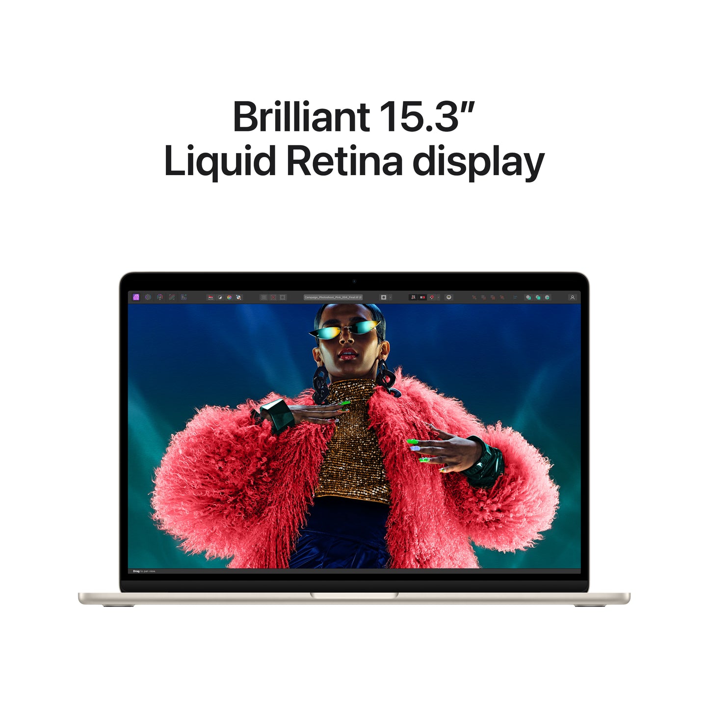 MacBook Air 15" M3 8C/8GB/256GBSSD/GPU 10C • Suisse-Français • Lumière Stellaire