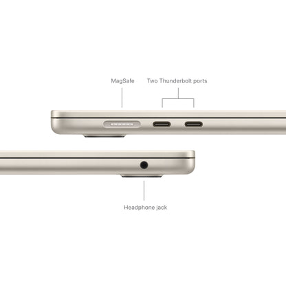 MacBook Air 15" M3 8C/8GB/256GBSSD/GPU 10C • Suisse-Français • Lumière Stellaire