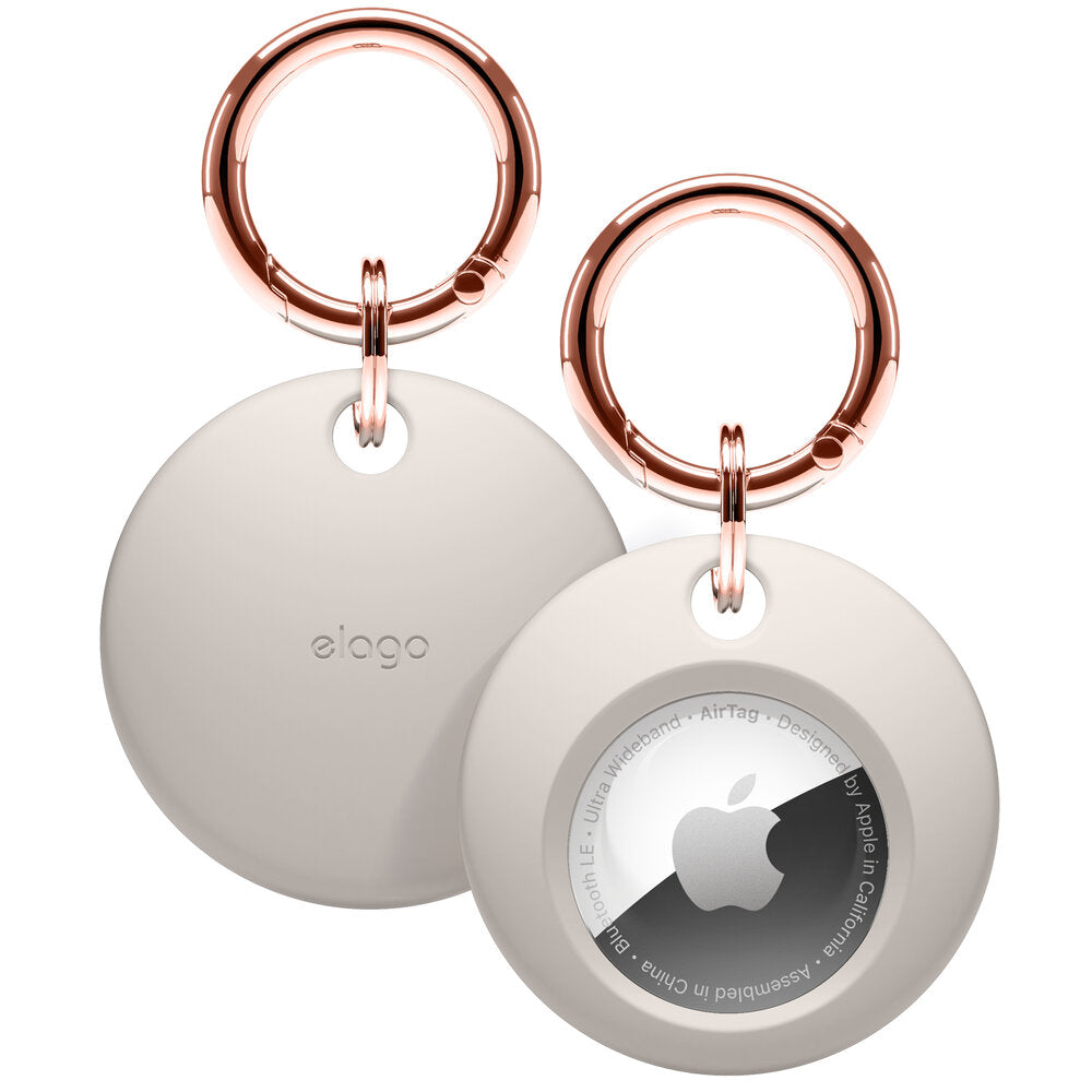 ELAGO Porte-clés pour AirTag • Gris Sable