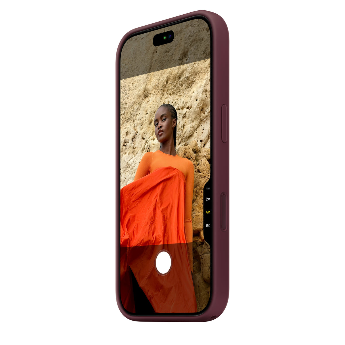 Coque en silicone avec MagSafe pour iPhone 18 Pro - Bordeaux