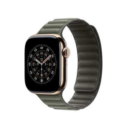 Apple • Bracelet à maillons magnétique Gris Sauge 42 mm - S/M