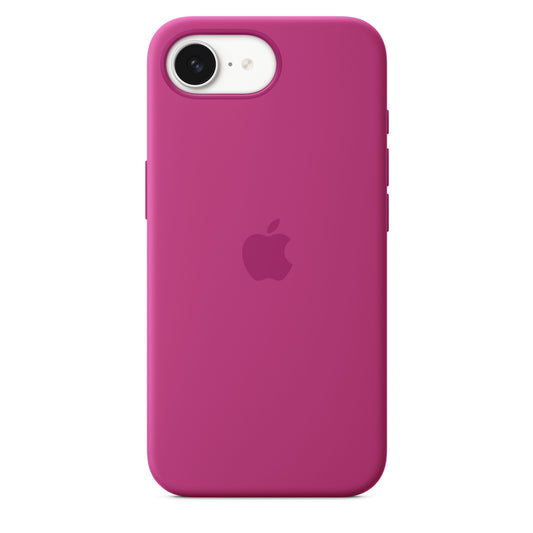 Coque en silicone pour iPhone 16e – Fuchsia
