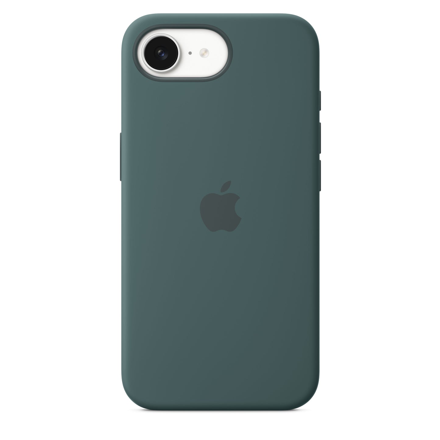 Coque en silicone pour iPhone 16e – Vert lacustre
