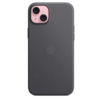Apple Coque en tissage fin avec MagSafe pour iPhone 15 Plus • Noir