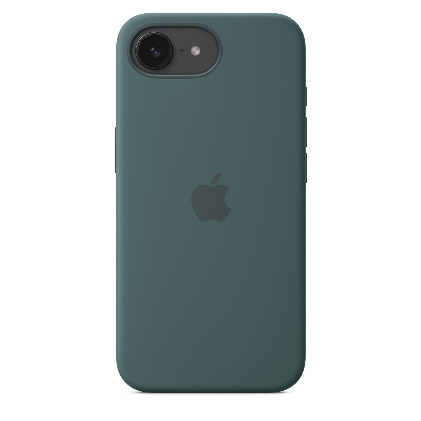 Coque en silicone pour iPhone 16e – Vert lacustre