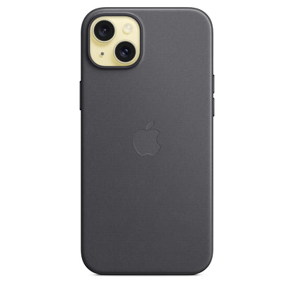 Apple Coque en tissage fin avec MagSafe pour iPhone 15 Plus • Noir