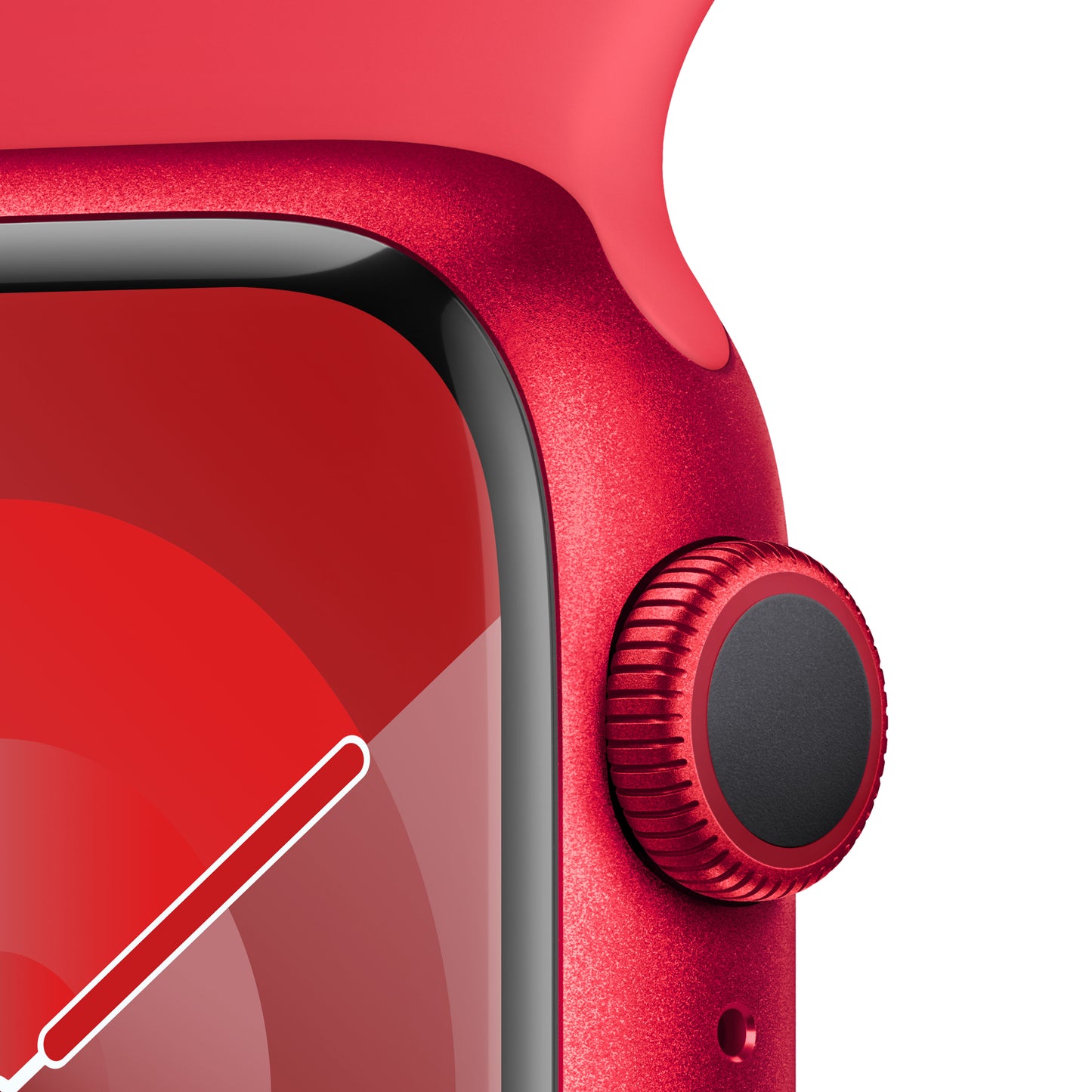 Apple Watch Series 9 • 41mm Rouge • Bracelet Sport (PRODUCT)RED M/L