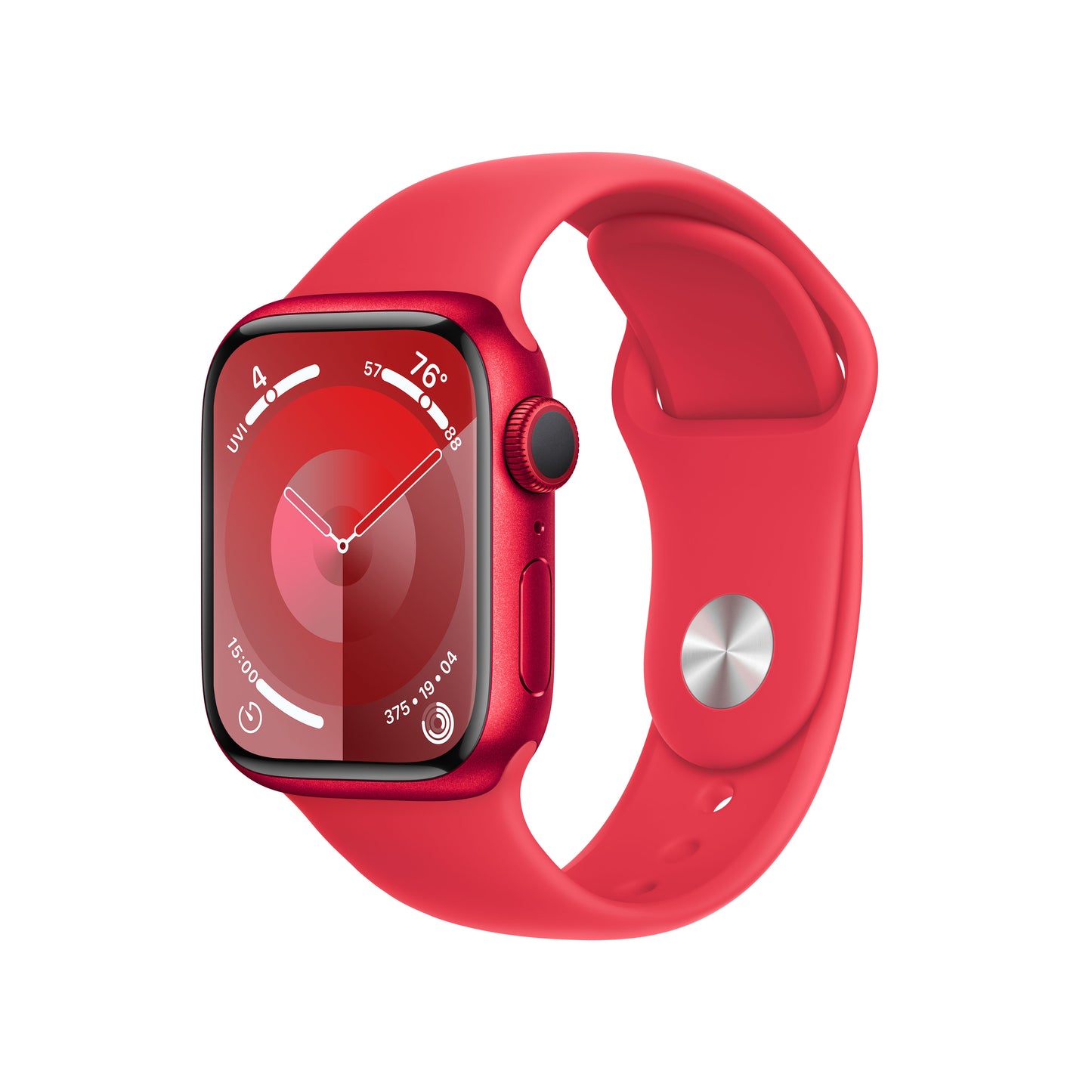 Apple Watch Series 9 • 41mm Rouge • Bracelet Sport (PRODUCT)RED M/L