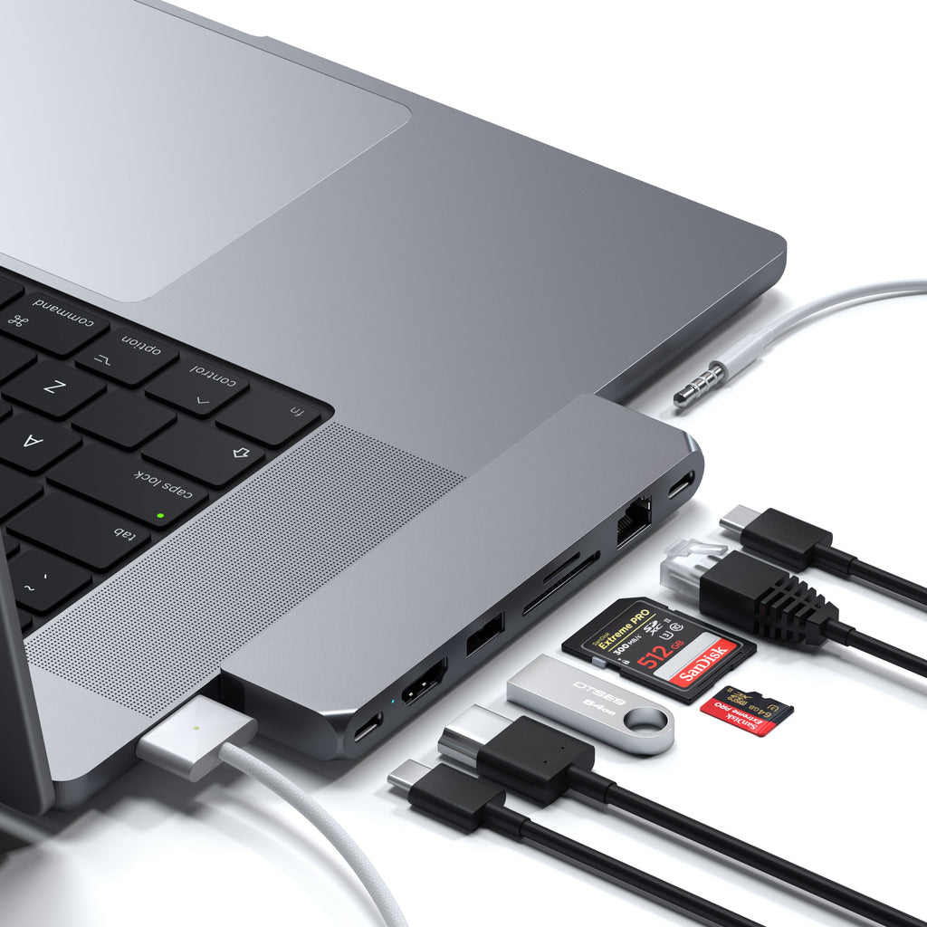 Satechi Pro Hub Max pour Macbook Pro • Gris Sidéral