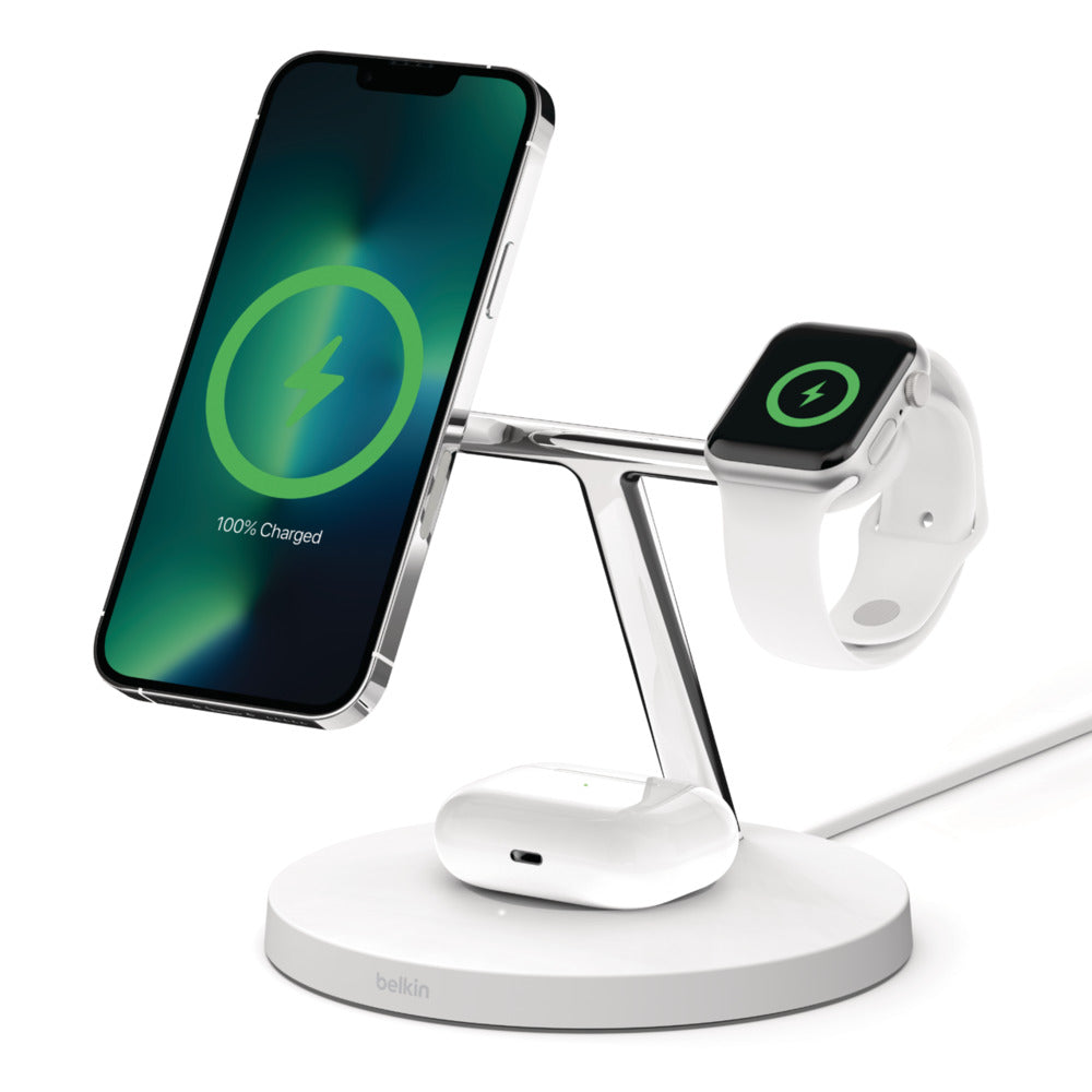Belkin BoostCharge Pro 3 en 1 • Blanc