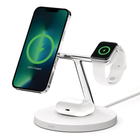 Belkin BOOST CHARGE PRO 3 en 1 • Blanc