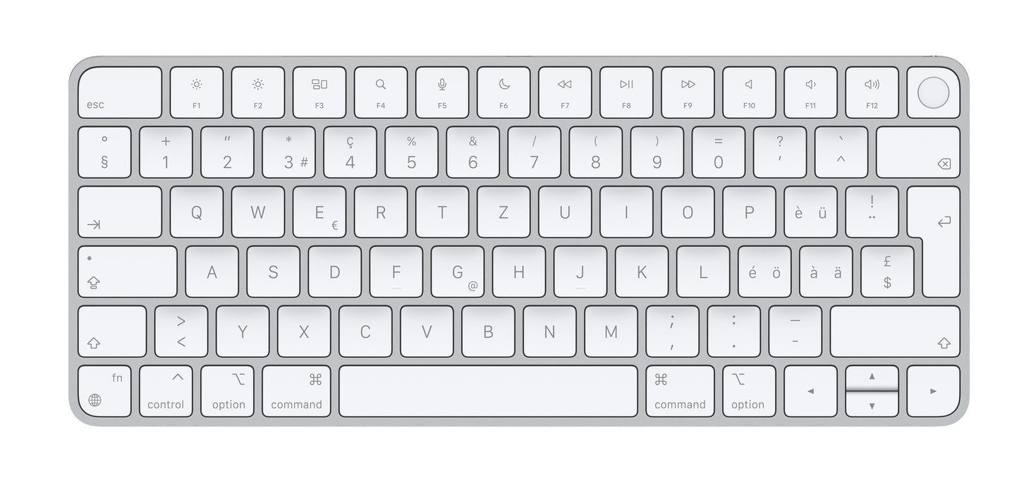 Apple Magic Keyboard avec Touch ID • Suisse-Français • Blanc