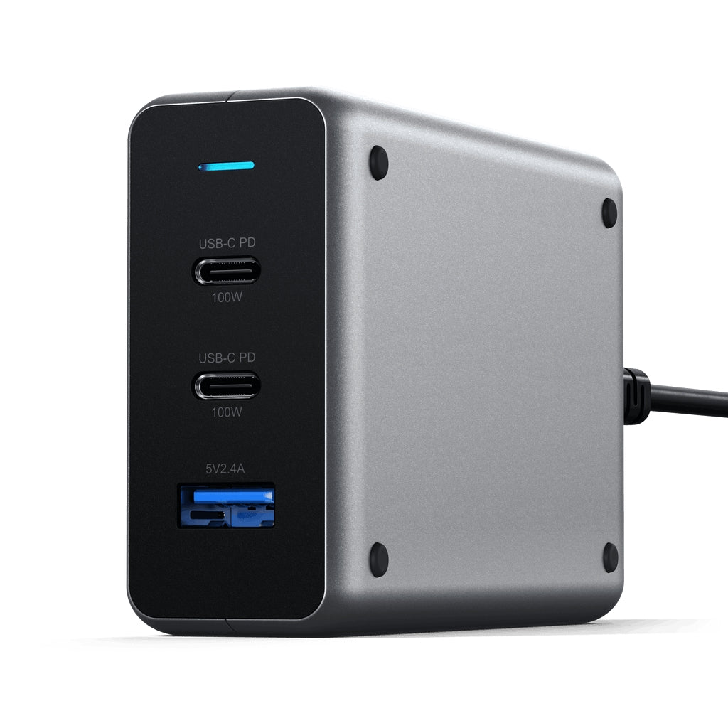 Satechi • 100 W USB‑C PD Compact GaN Charger • Gris