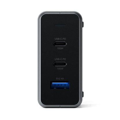 Satechi • 100 W USB‑C PD Compact GaN Charger • Gris