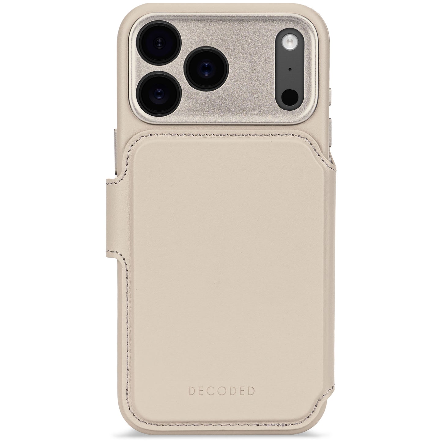 Decoded • Etui Portefeuille amovible pour iPhone 17 Pro • Argile