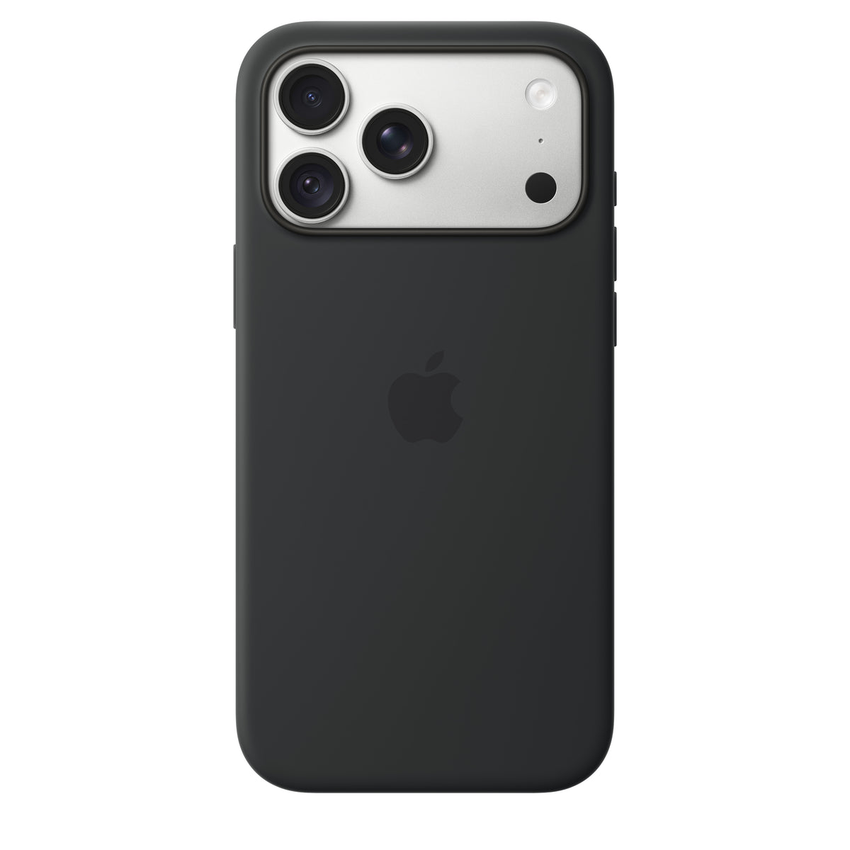 Coque en silicone avec MagSafe pour iPhone 18 Pro Max - Noir