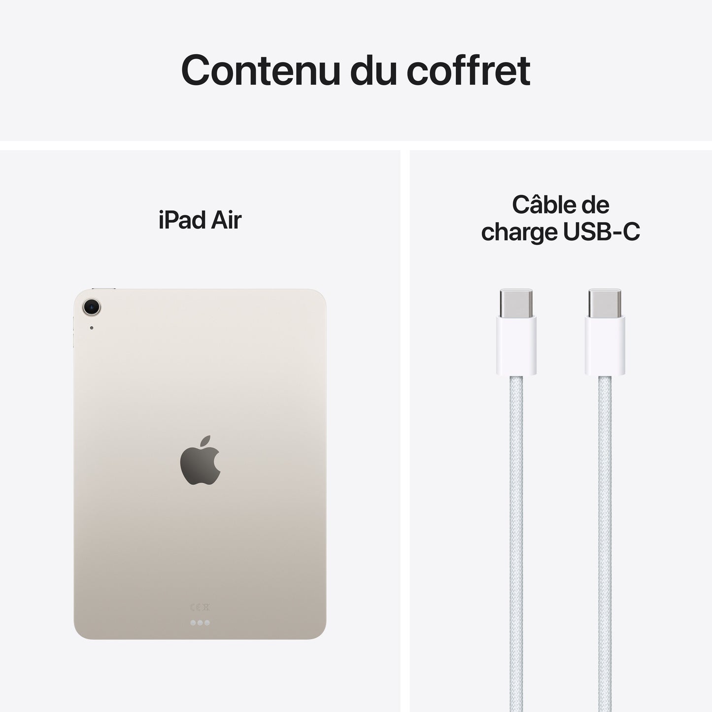 iPad Air 11 pouces Wi-Fi 128 Go - Lumière stellaire (M3)