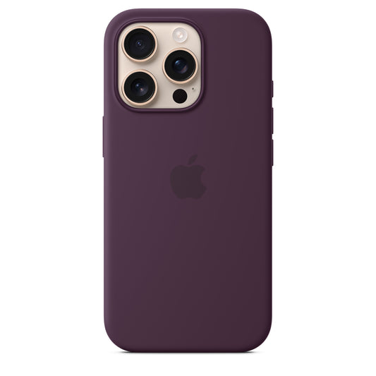 iPhone 16 Pro Coque en Silicone avec MagSafe • Prune