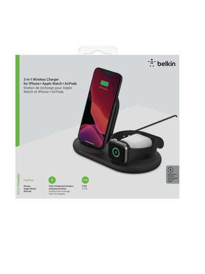 Belkin Wireless Boost Charge 3 in 1 • Noir