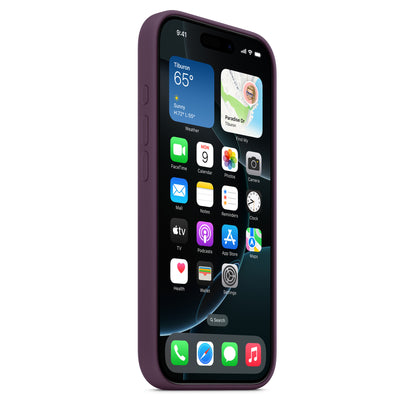 iPhone 16 Pro Coque en Silicone avec MagSafe • Prune