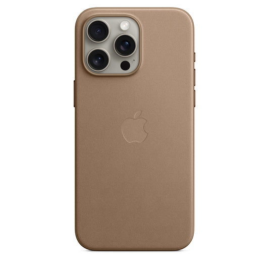 Apple Coque en tissage fin avec MagSafe pour iPhone 15 Pro Max • Taupe