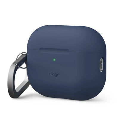 Elago • Coque Silicone avec Mousqueton • AirPods Pro 3 • Bleu Indigo