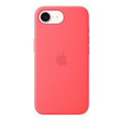 Coque en silicone avec MagSafe pour iPhone 17e - Rose goyave