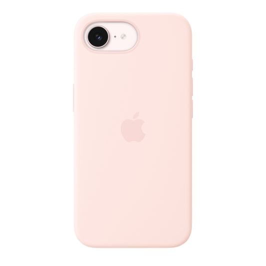 Coque en silicone avec MagSafe pour iPhone 17e - Rose pastel