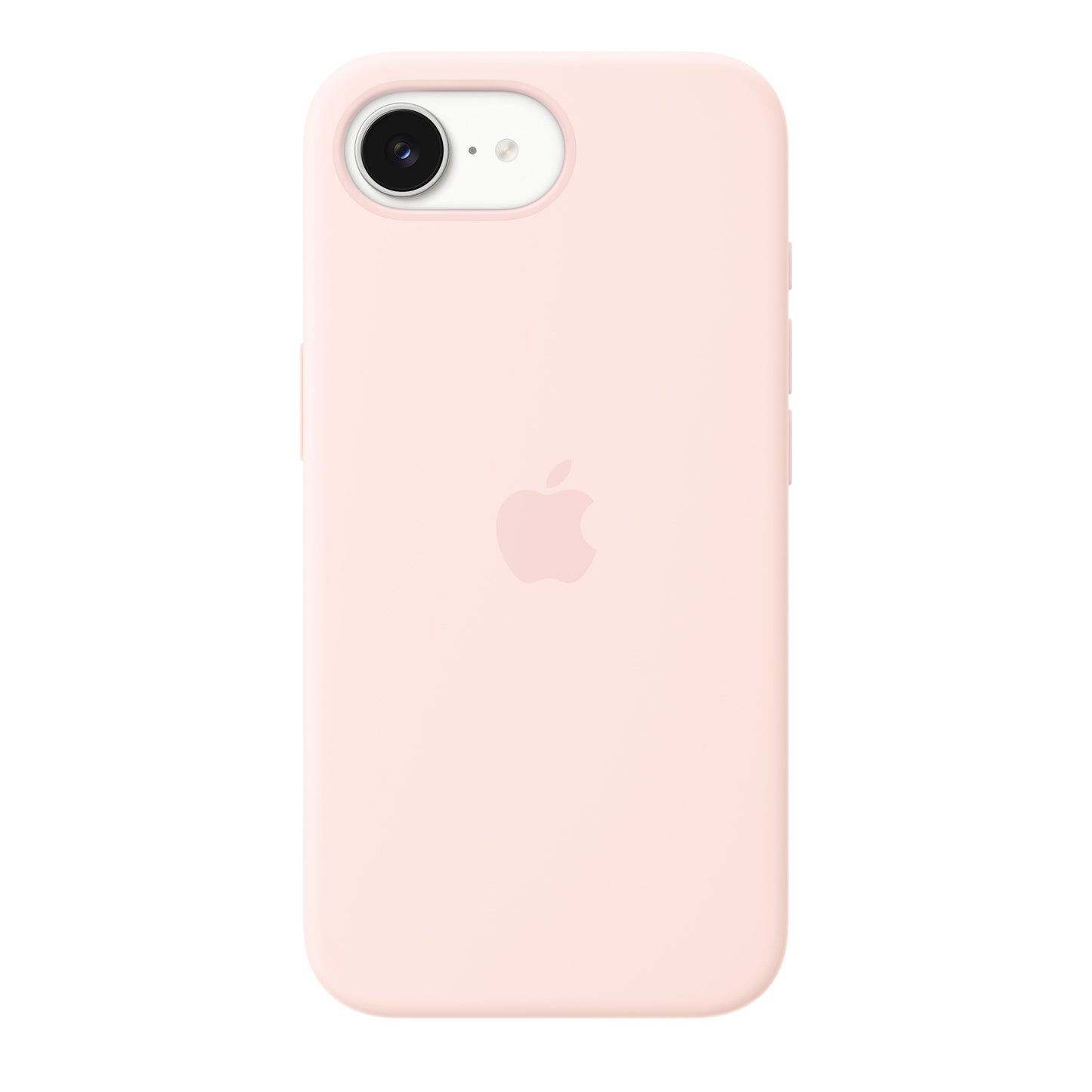 Coque en silicone avec MagSafe pour iPhone 17e - Rose pastel