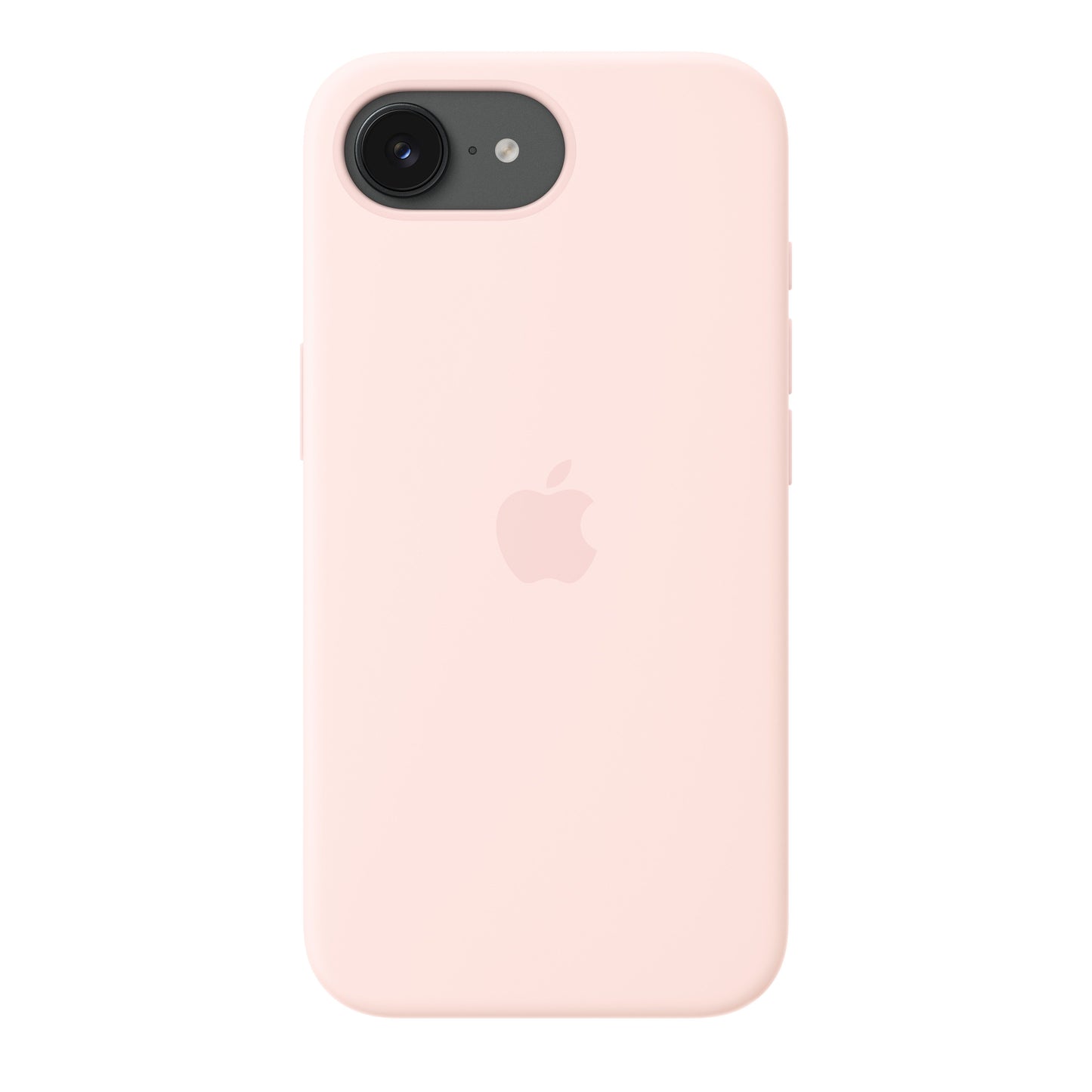 Coque en silicone avec MagSafe pour iPhone 17e - Rose pastel