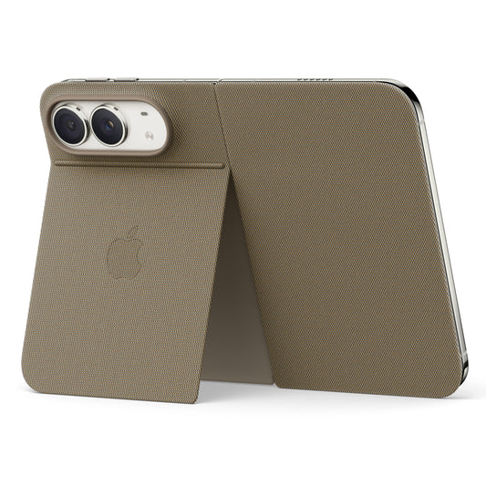 Folio avec support pour iPhone Duo - Taupe