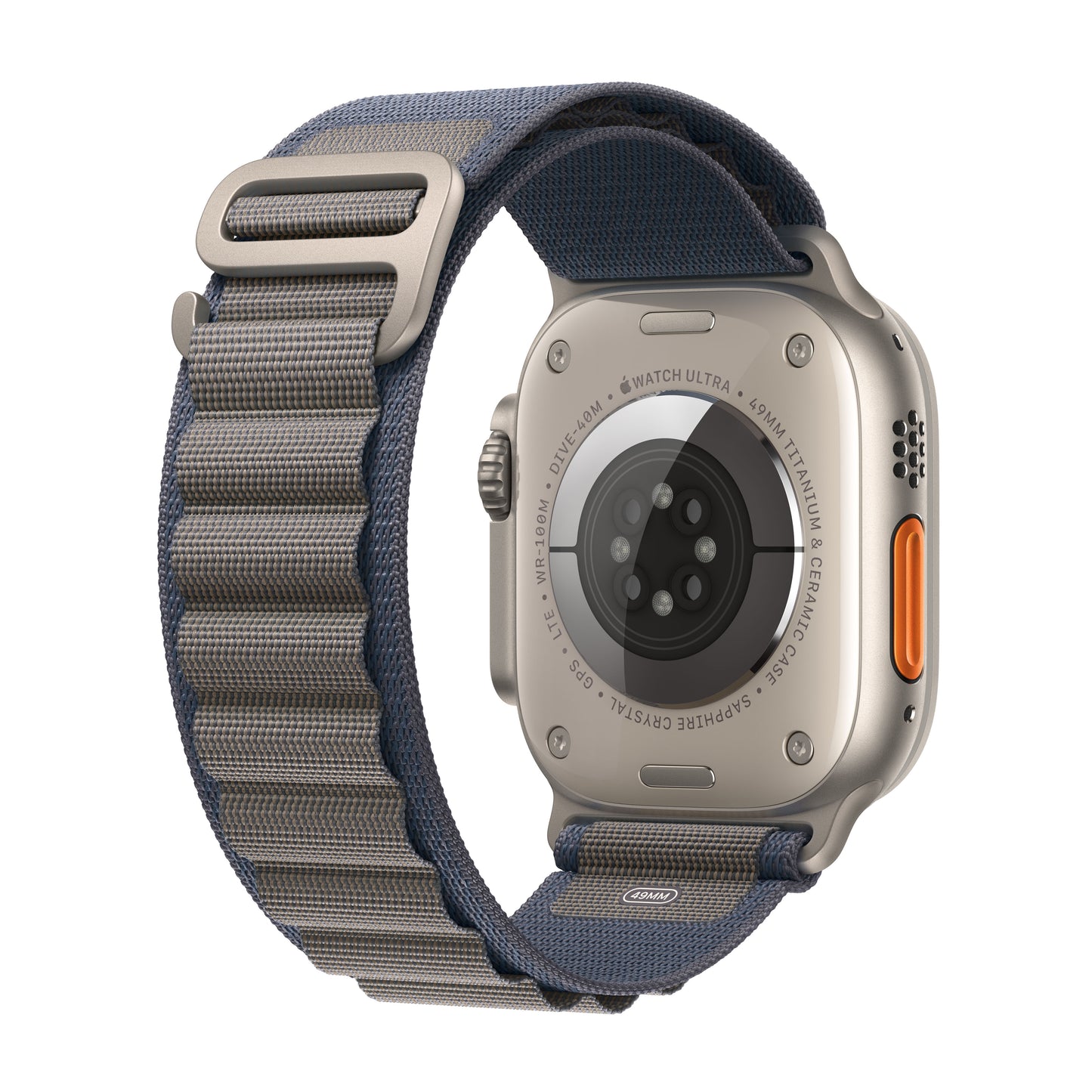 Apple Watch Ultra 2 • Boîtier en Titane • 49 mm • Boucle Alpine Bleu M