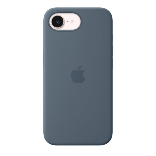 Coque en silicone avec MagSafe pour iPhone 17e - Bleu maritime