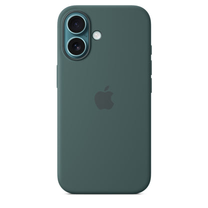 iPhone 16 Coque en Silicone avec MagSafe • Vert Lacustre