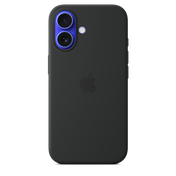 Coque en silicone avec MagSafe pour iPhone 16 - Noir