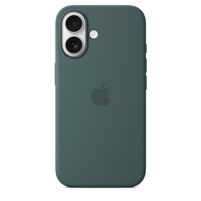 iPhone 16 Coque en Silicone avec MagSafe • Vert Lacustre