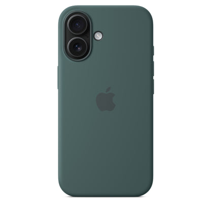 iPhone 16 Coque en Silicone avec MagSafe • Vert Lacustre